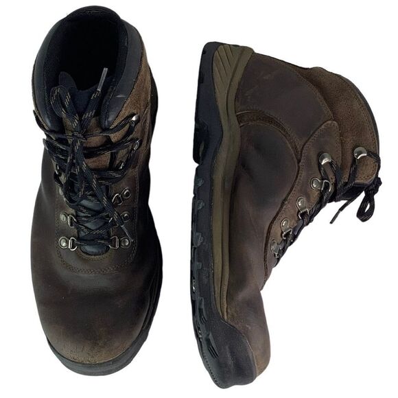 Timberland HI-TECH PEAK Men's Waterproof Hiking Brown Ankle Boots Sz 13M - Picture 1 of 10